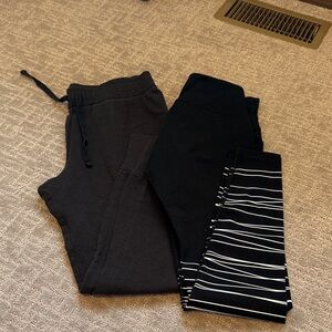 Old Navy Active Black Leggings & SO Black Joggers